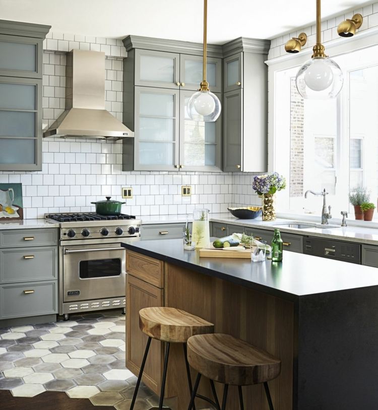 cozinha-country-style-modern-tiles-floor-hexagon-parquet-gray-wood