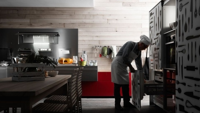 Utensílios de cozinha Valcucine Artematica-Inox Design-Otimizando o uso do espaço