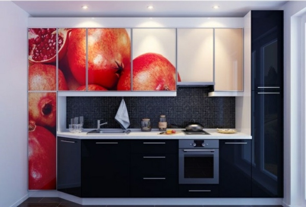 decalque de parede de armários de cozinha modernos