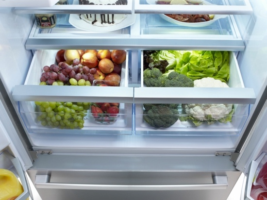 Tecnologia Vita Fresh geladeira gavetas de frutas