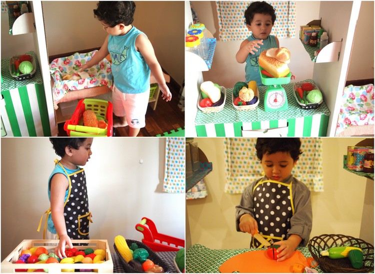 crianças-loja-loja-geral-carrinho de compras-balanças de cozinha-frutas-vegetais-brinquedos