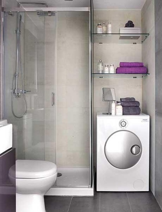 Máquina de lavar banheiro - toalhas de banho roxa