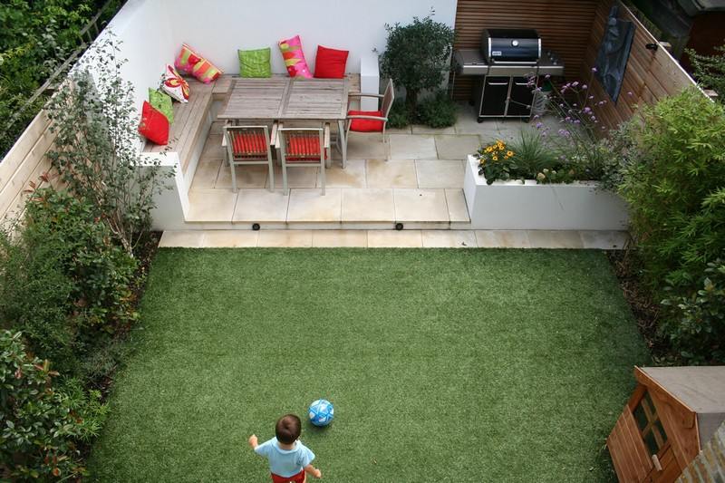 Pequeno-jardim-design-ideias-quintal-jardim-alto-muro-villa-villa