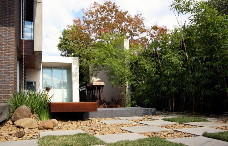 Exemplos de criação de casas de vila com jardim pequeno