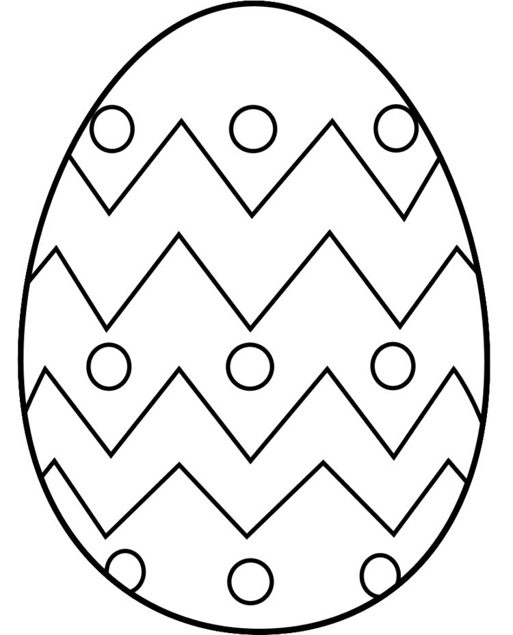 Faça você mesmo ou compre - modelo de ovo de Páscoa para colorir