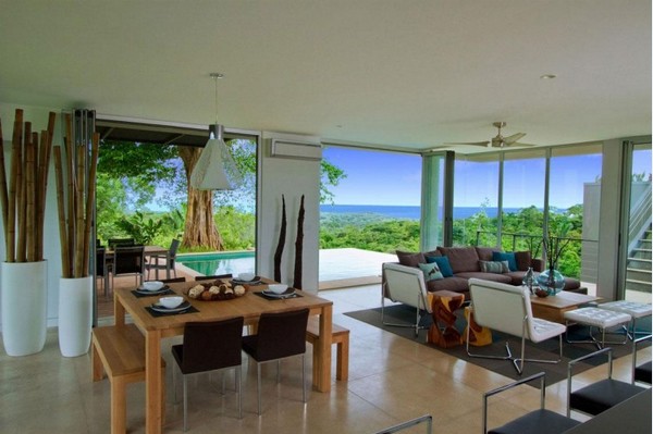 casa de férias eco na sala de estar da costa rica