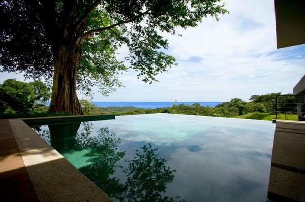 villa ecológica na piscina infinita da costa rica