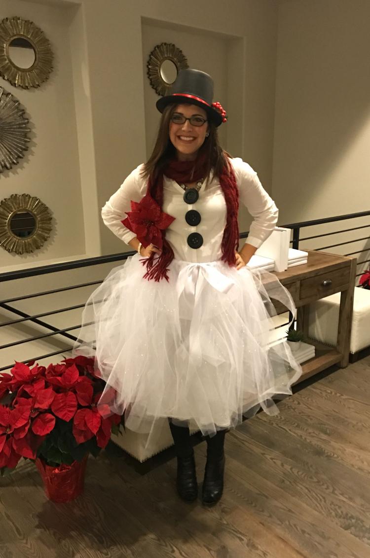 Faça uma fantasia de mulher da neve para o Natal