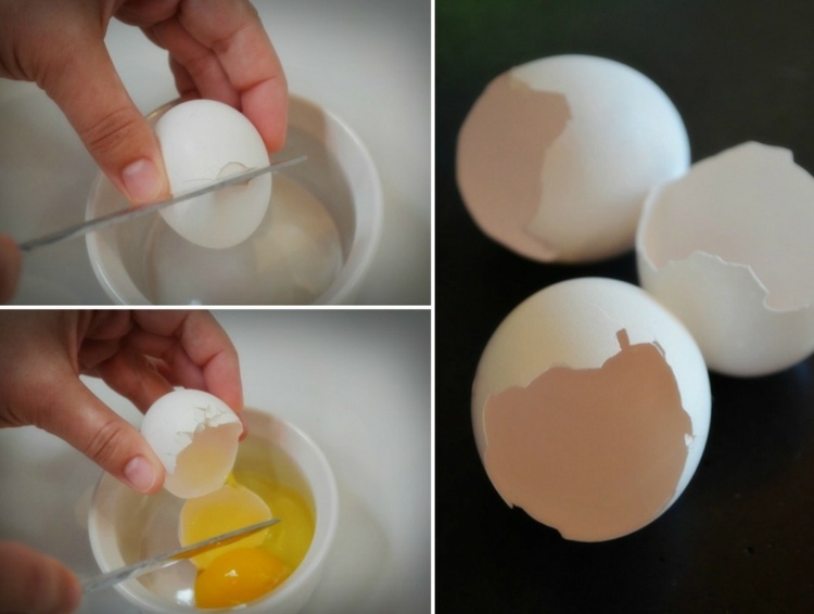 Guirlanda de mexer com cascas de ovo instruções-ovo-metades-materiais-fácil
