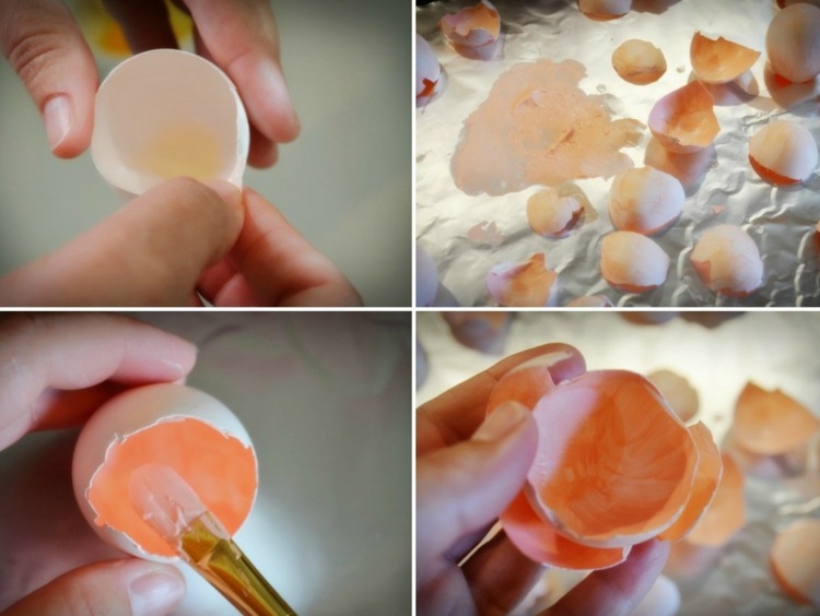 faça guirlanda com cascas de ovo fácil-idéia-flores-faça-você-mesmo-pincel