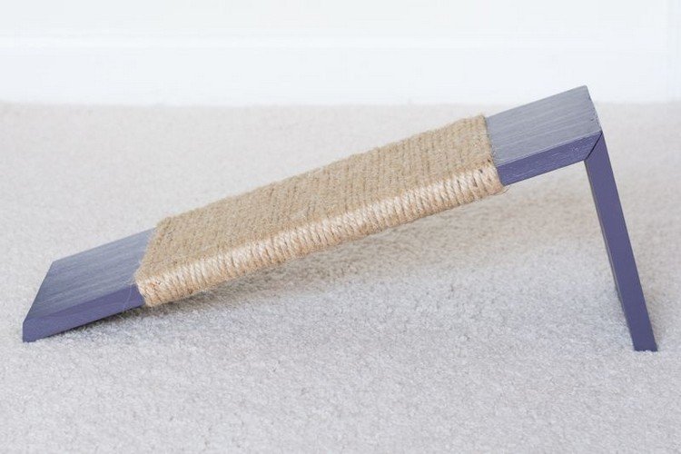faça você mesmo coçando móveis gato tábua de arranhar sisal roxo