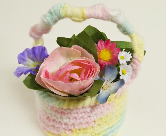 Páscoa artesanato ideias cesta flores artesanato