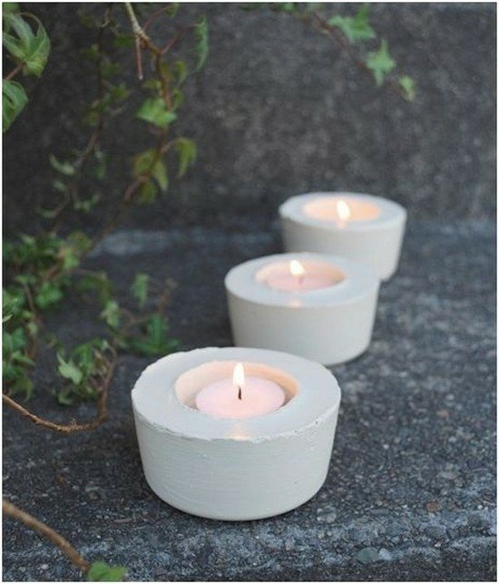 Faça você mesmo velas para acender o jardim