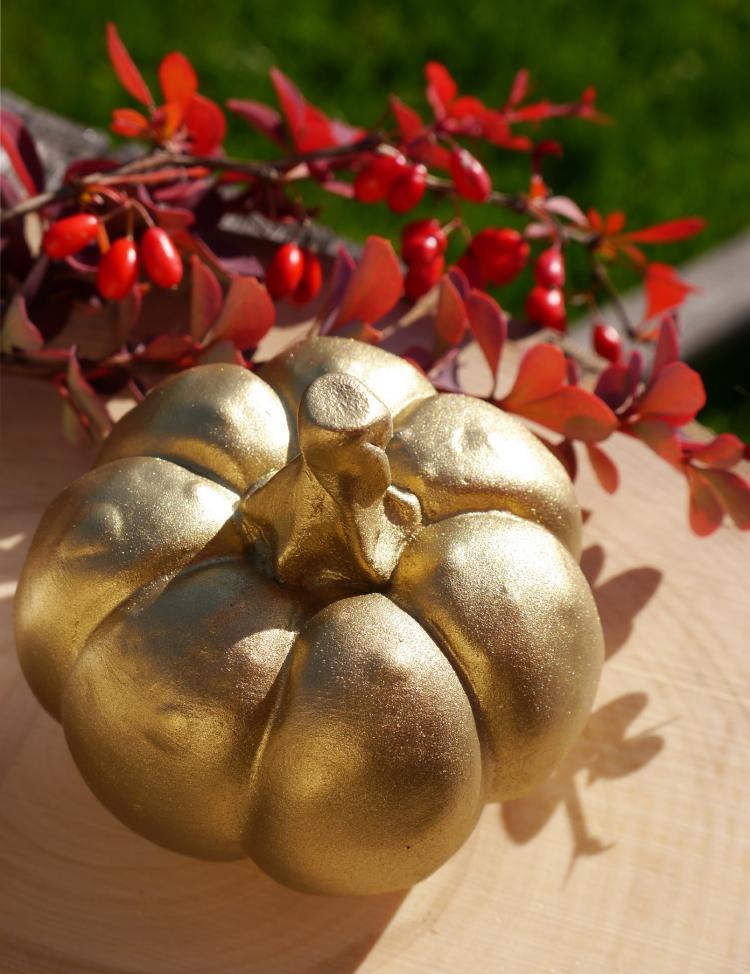 outono-decoração-ideias-abóbora-ouro-sipber-spray-pequeno-decorativo