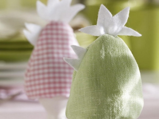 Frango rosa verde de decoração de mesa de funileiro de têxteis