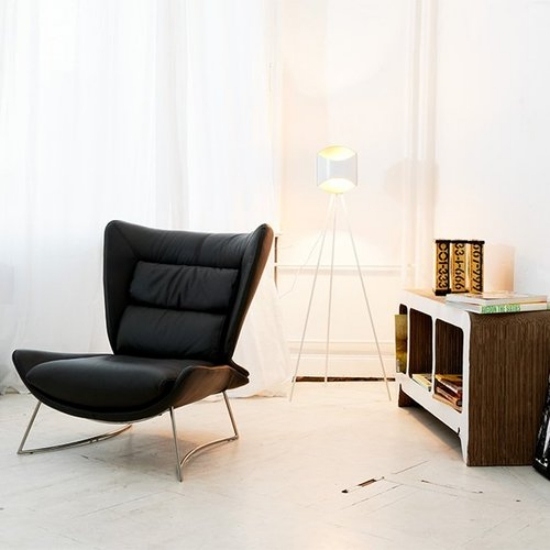 poltrona de couro confortável idéias criativas design e decoração de móveis