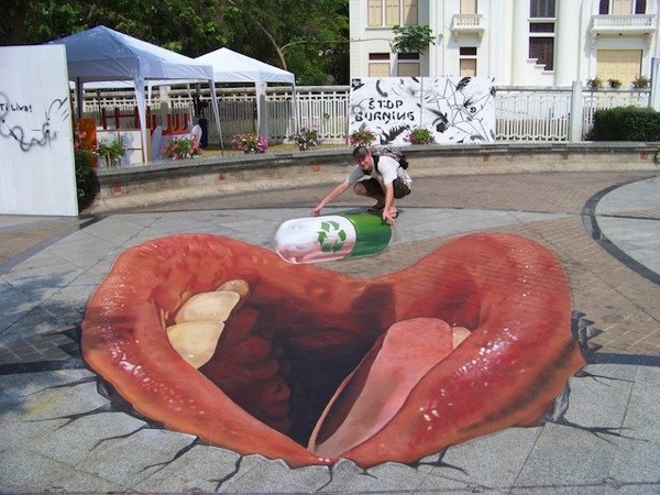 Mouth Street Painting Street Art