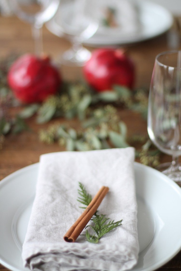 mesa-decoração-natal-faça-você-mesmo-materiais-naturais-pano-guardanapo-pau-canela-lindo