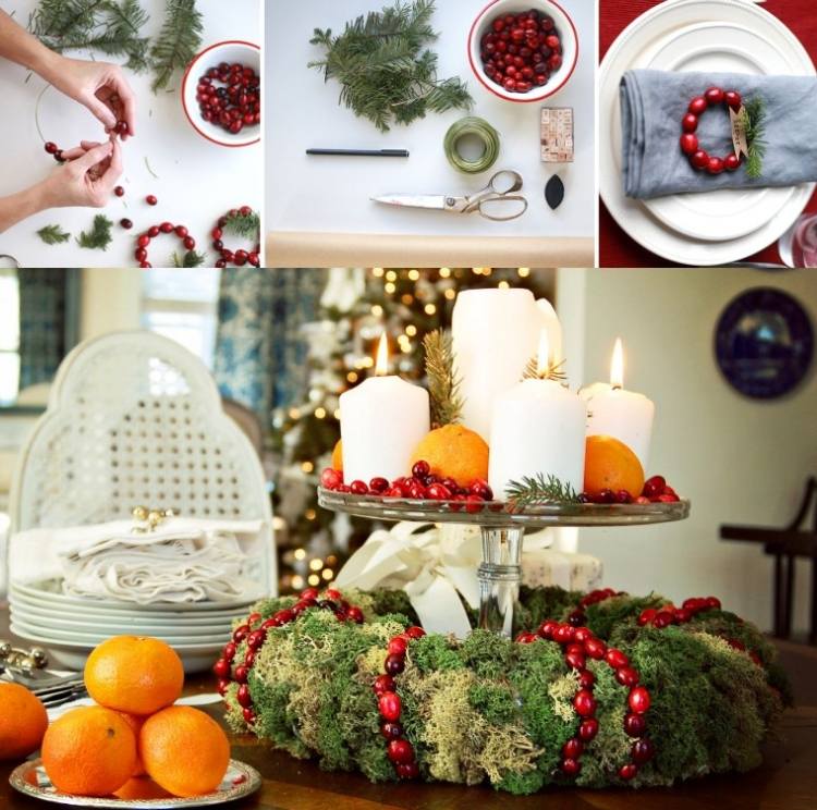mesa-decoração-natal-faça-você-mesmo-materiais-naturais-cornel-cereja-coroa-musgo-velas-diy