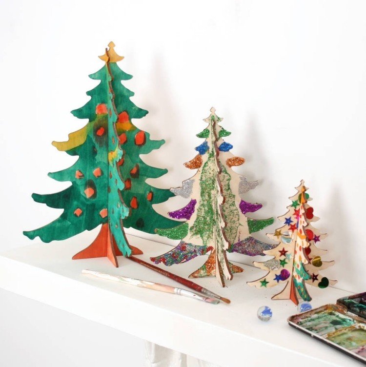 table-decoration-christmas-do-it-yourself-christmas-trees-decorate-decorate-design-children