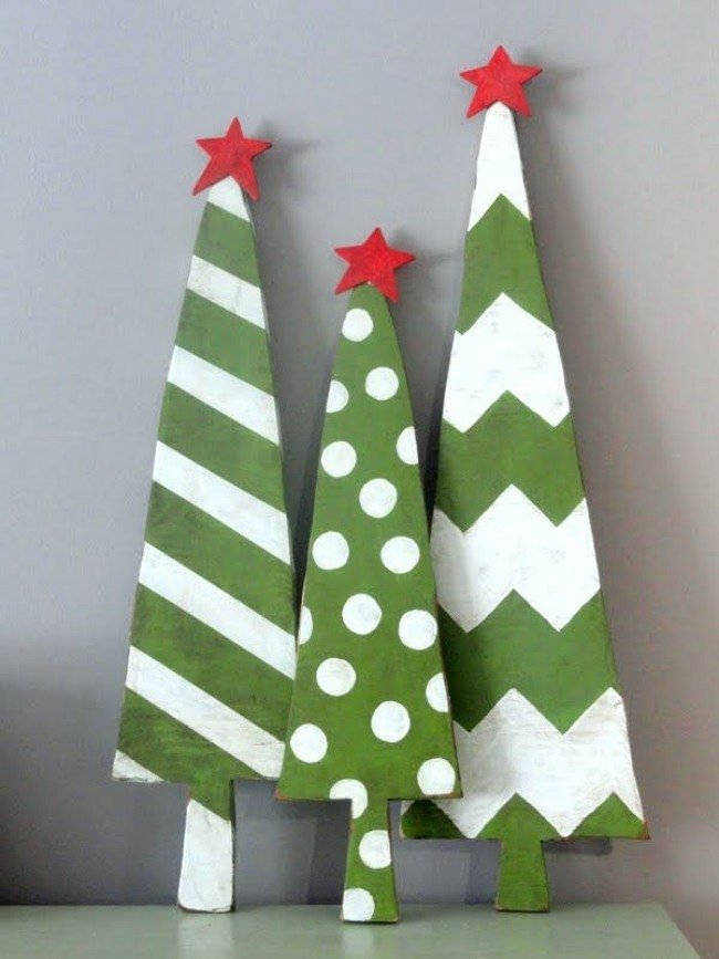 Decorações-decorações-de-natal-para-o-inverno-decorativas-fir-zig-zag-padrão-estrelas vermelhas