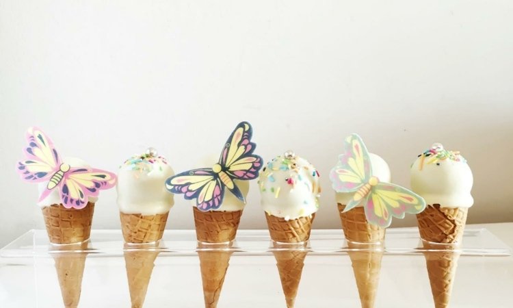 bolo pop sorvete de casquinha de casamento