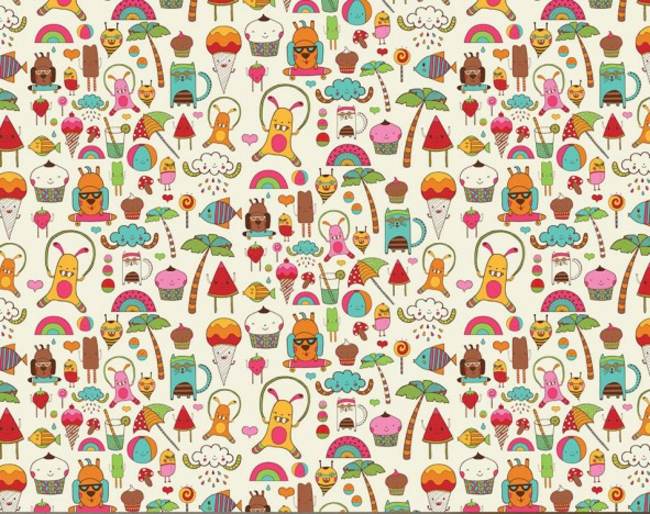 Ideia de decoração de parede de papel de parede pintada à mão