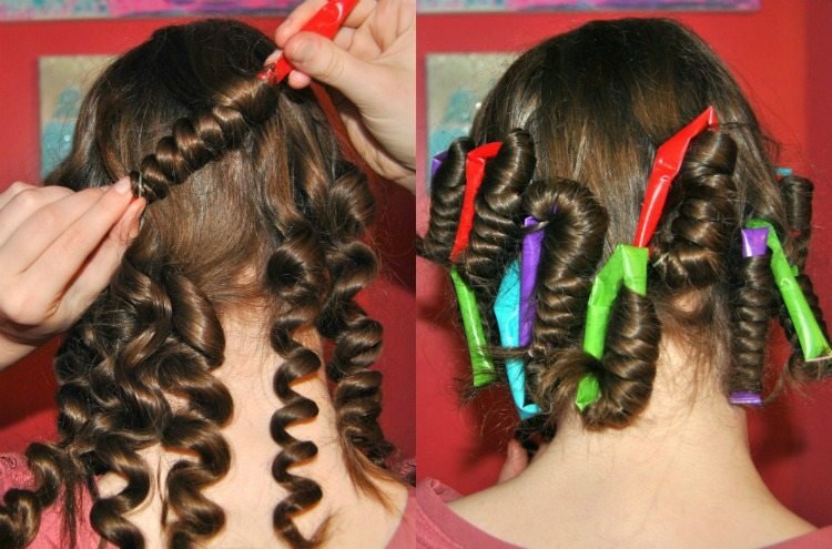 cabelo curto-cachos-penteados-faça-você-mesmo-canudos