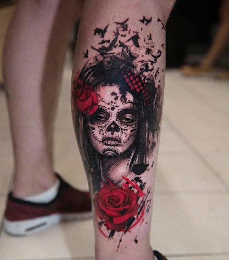 Dia dos mortos desenho tatuagem La Catrina significado tatuagem