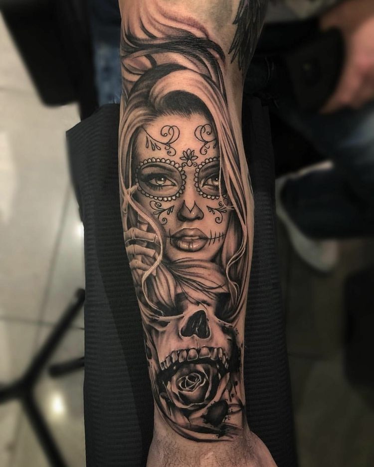 La Catrina Tattoos Significado Antebraço Tatuagem Homem Tatuagem Tendências