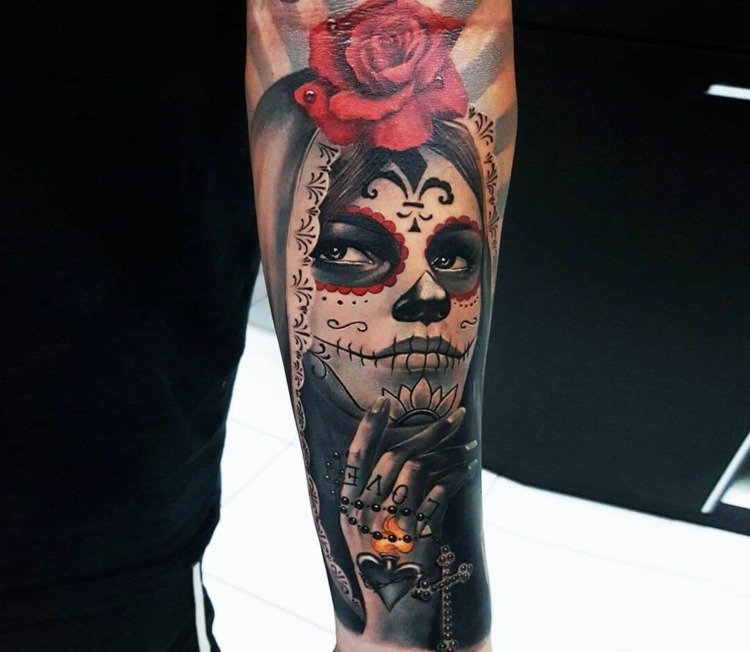 Tatuagens La Catrina Significado Rose Tattoo Design Significado