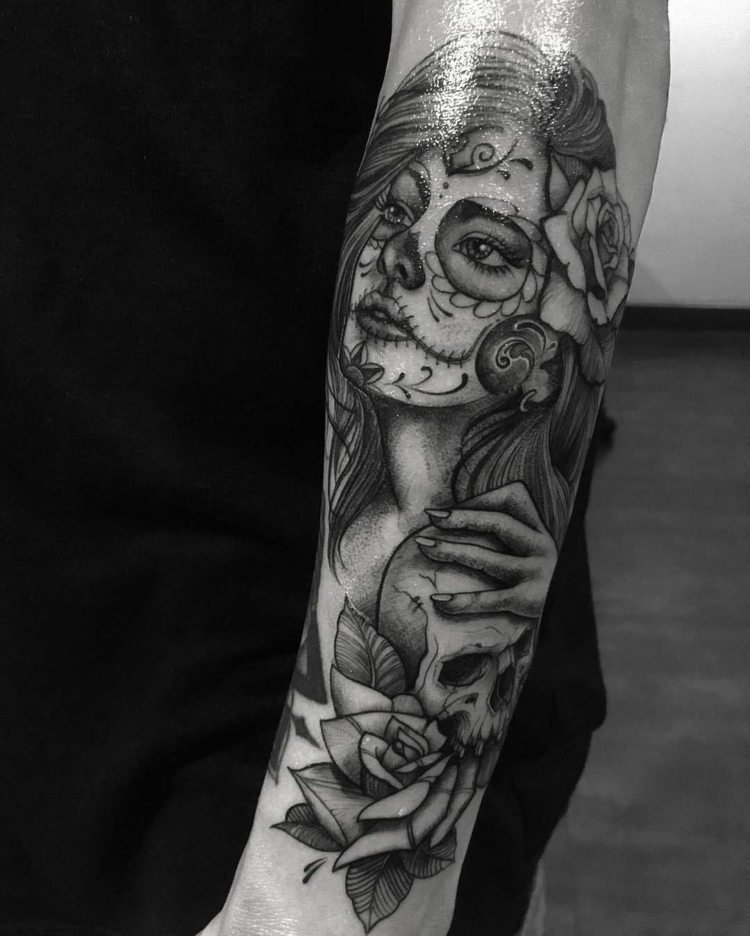 La Catrina Significado Tatuagem Crânio Tatuagem Design Mulheres