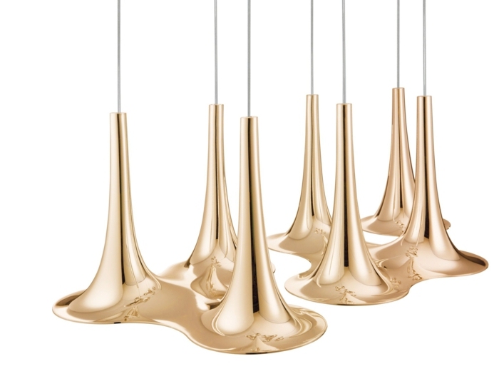 tendências lâmpadas de designer forma de trompete de metal rashid