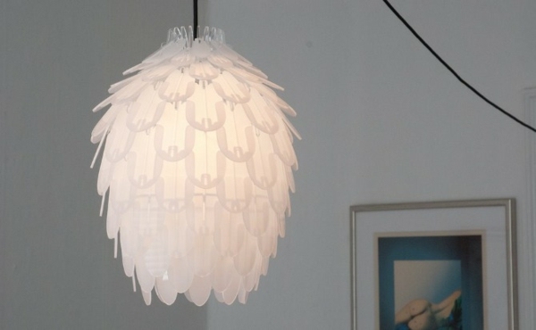 design de lâmpada pendurada branca