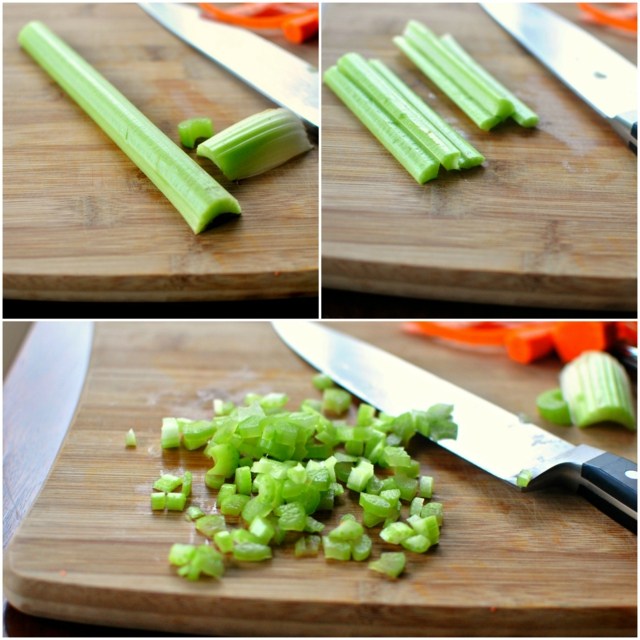 Receita de arroz com legumes cortados com cebola