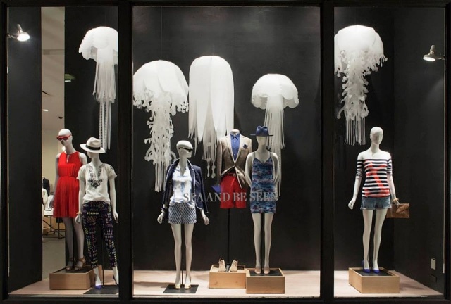 Vitrine da iluminação da loja de roupas Vitrine das lâmpadas pendentes Medusa