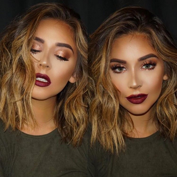 dicas de maquiagem bordeaux matt labial estilosas