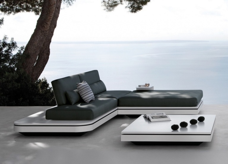 Lounge-mobiliário de jardim-terraço-mobiliário-conjunto de sofás