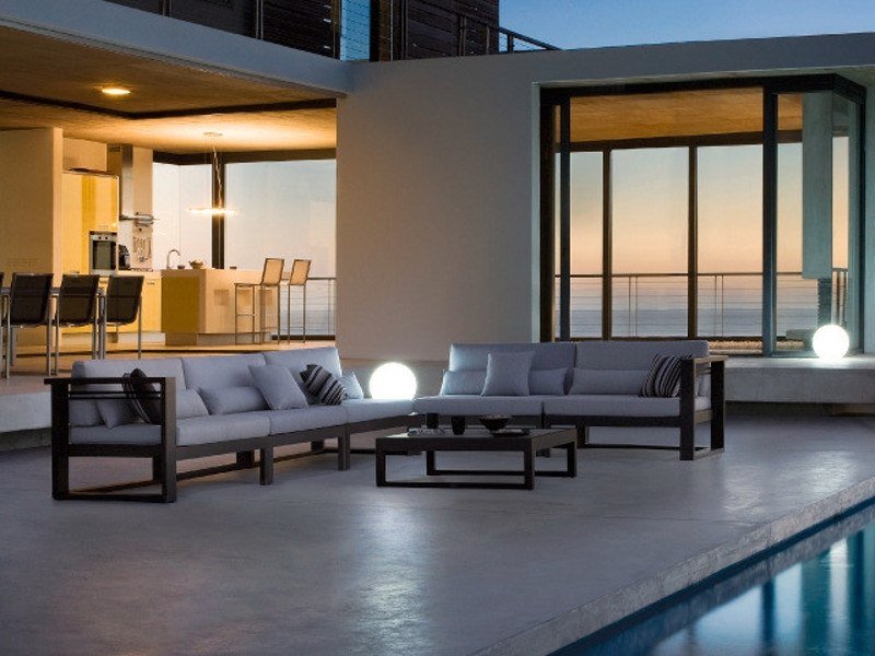 Lounge-jardim-móveis-ideias-moderno-iluminação-terraço
