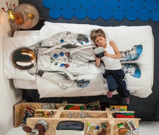Criativo de cama para berçário Austronaut