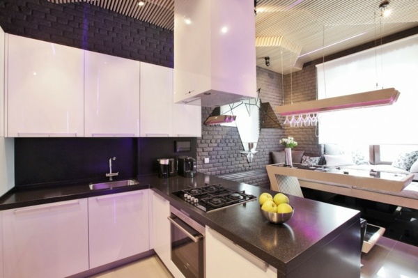 cozinha branca minimalista