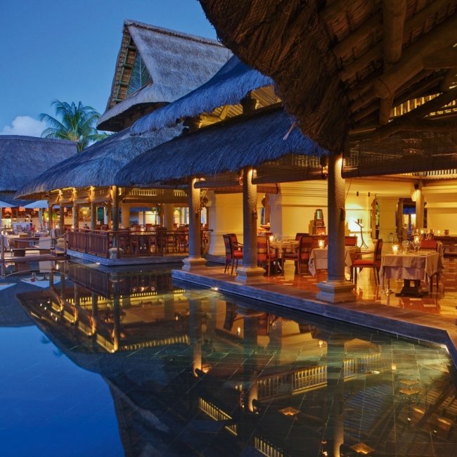 Arquitetura mauriciana - complexo de design de hotel de luxo com piscina, villa feng-shui