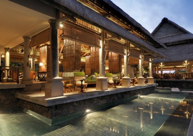 Arquitetura Feng Shui moderno restaurante interior hotel-5 estrelas-Maurício