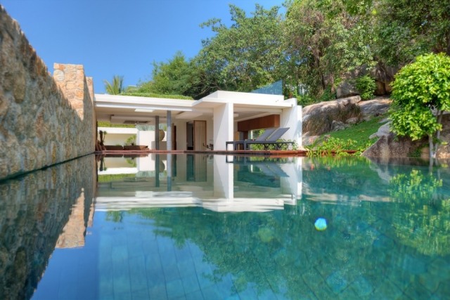 villa de férias de luxo na tailândia-terraço coberto