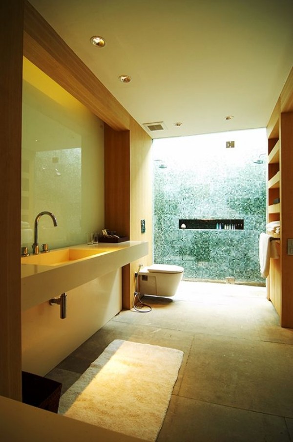 azulejos modernos de design de móveis de banheiro combinando com cores