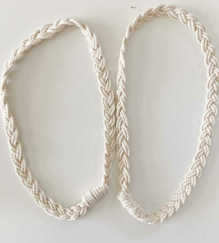 Saco macrame - alça trançada para sacola de compras