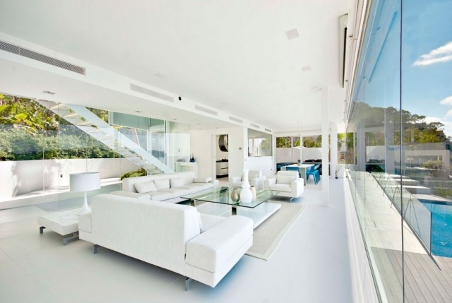 Fantastic-villa-with-window-front-loft-style-white-interior-simple