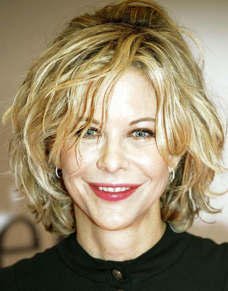 penteado meg ryan icônico corte com franjas