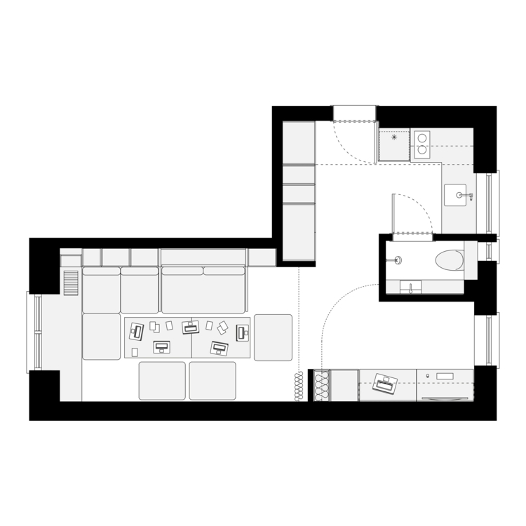 micro apartment life editado planta baixa de design de 2 graham hill que economiza espaço