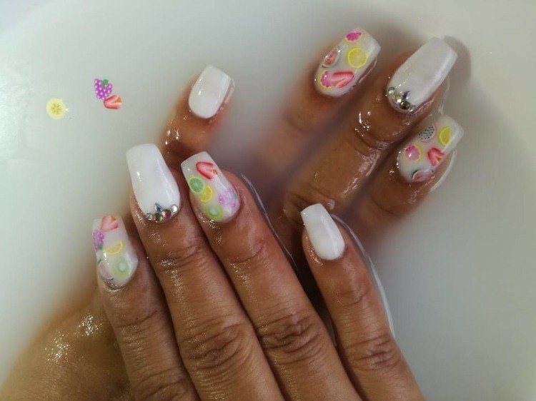 Milk Bath Nails Nail Trends Acrílico Nails Nail Designs Verão